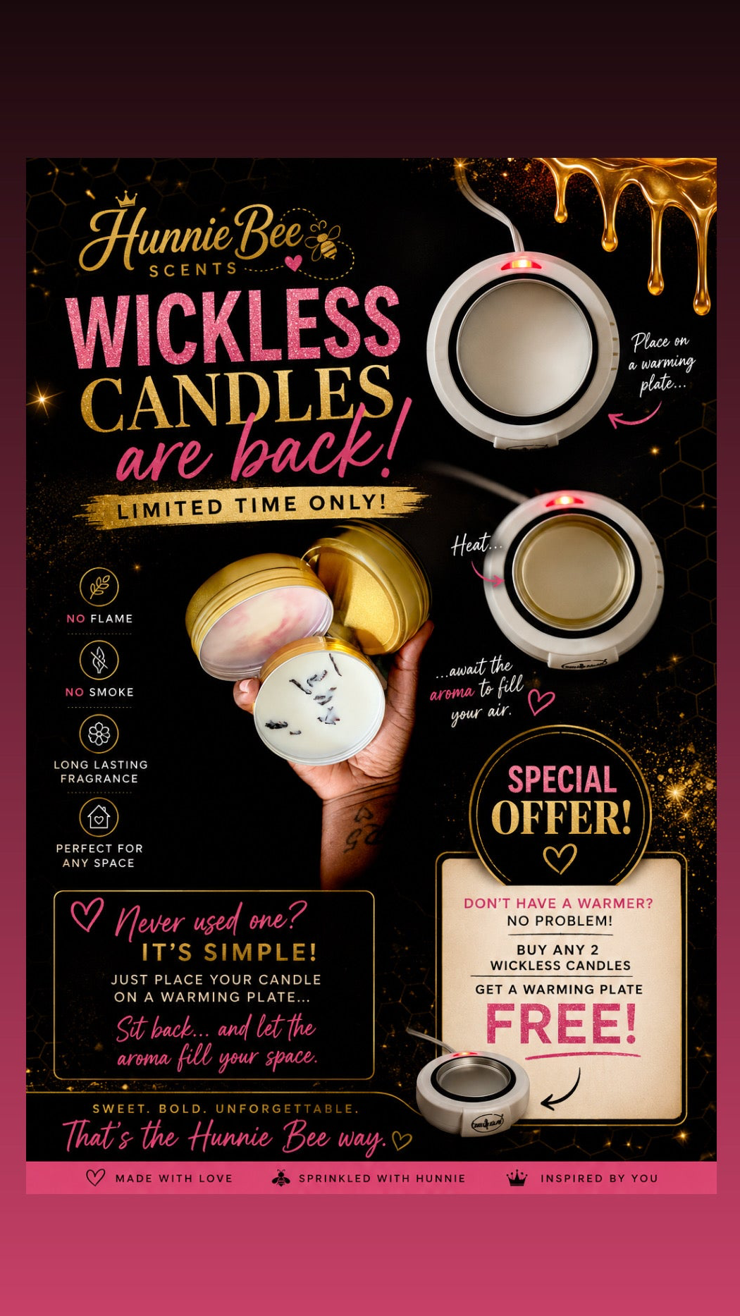Wickless Candles